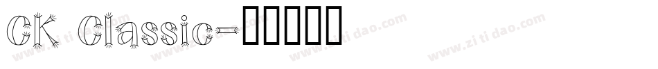 CK Classic字体转换